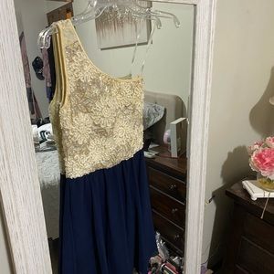 One strap mini dress